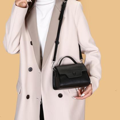 Fashionable Womens Shoulder Made From Top-layer Cowhide Also Usable As A Handbag Or Crossbody Bag