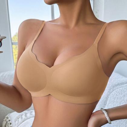 Women's Wireless Seamless Bra - Comfortable Soft Cup Everyday Lingerie for Daily Wear