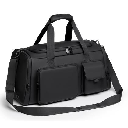 Large-capacity Water-resistant Handbag With Dry-wet Separation